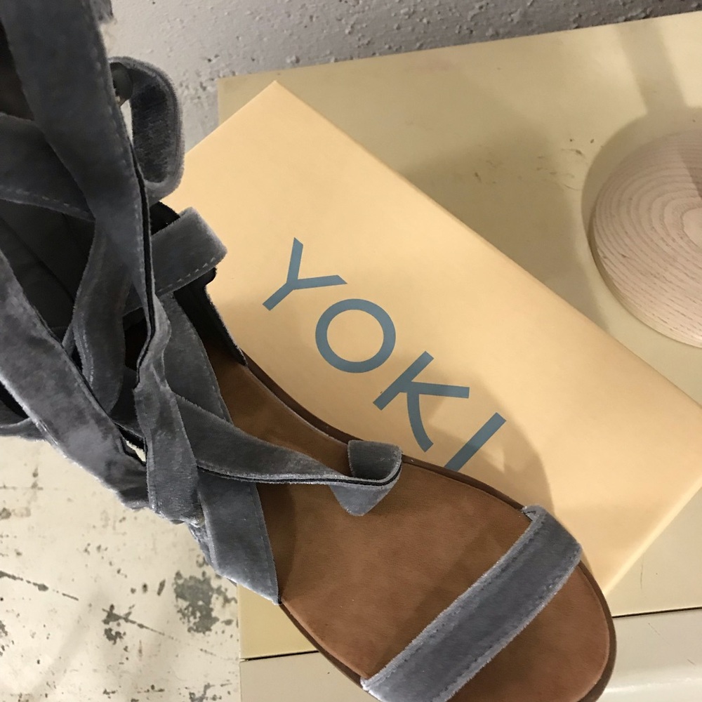 Yoki tie up sandals